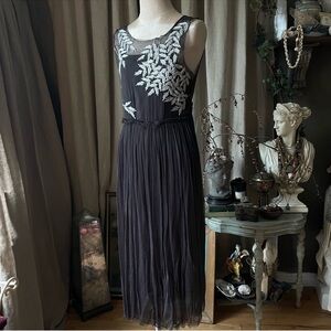 Anthropologie vintage Project Alabama Thuja Embroidered Dress small